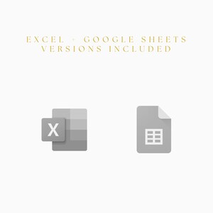 May include: Two icons representing spreadsheet software. The first icon is a gray Microsoft Excel icon with the letter "X" in the upper left corner. The second icon is a gray Google Sheets icon with a grid pattern.