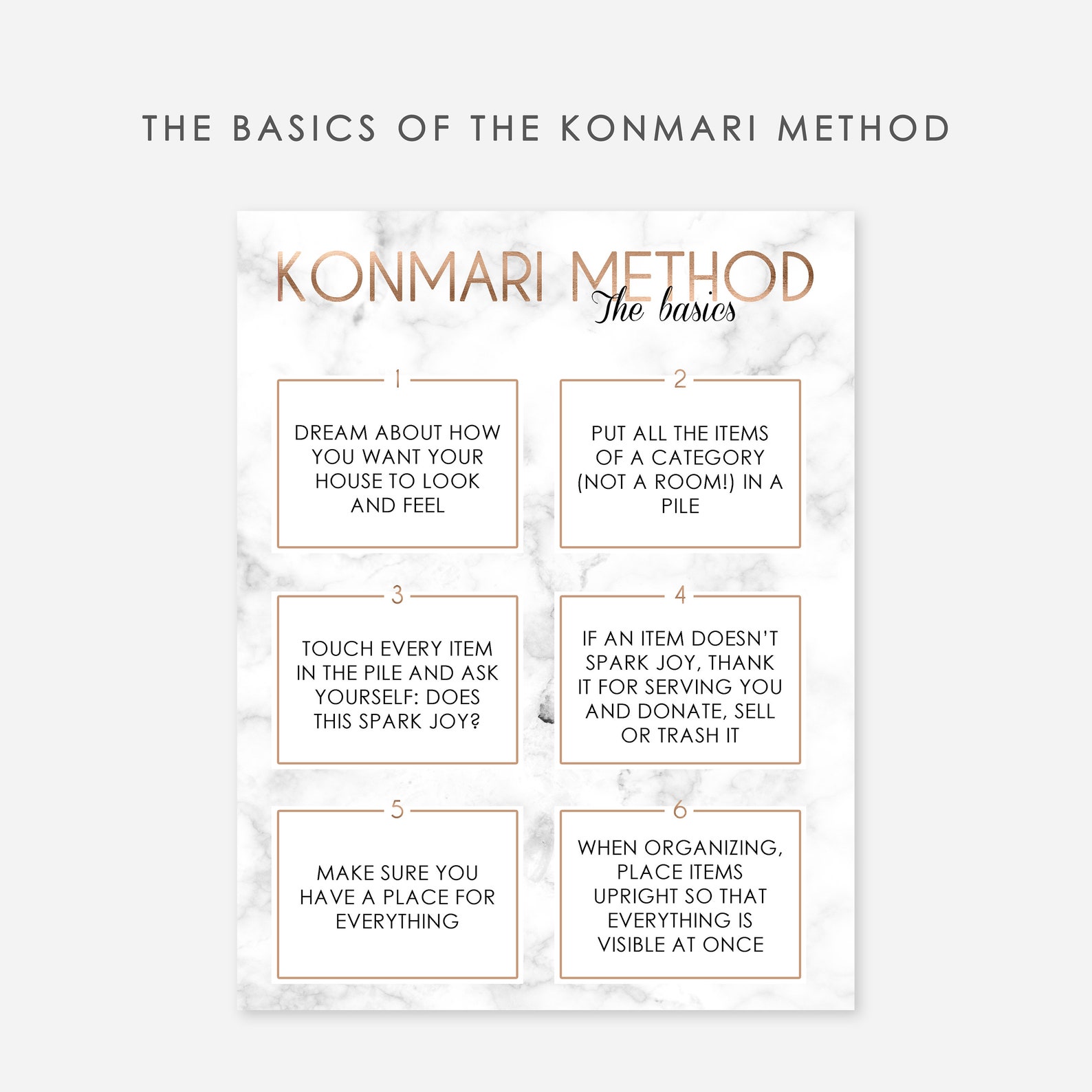 Konmari Decluttering Printable Konmari Printable Marie - Etsy UK