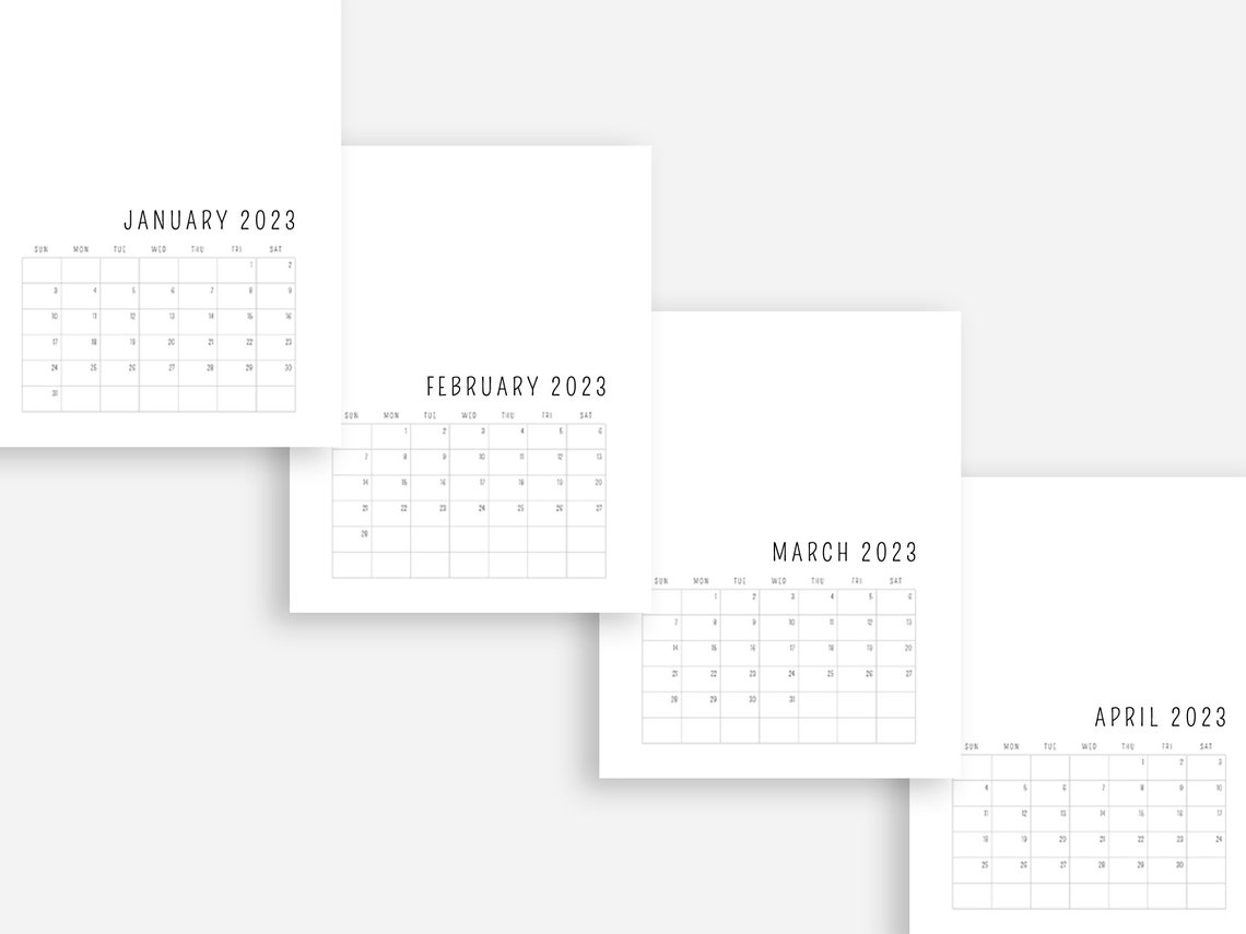 2023 Calendar Template Google Docs 100 Editable Etsy