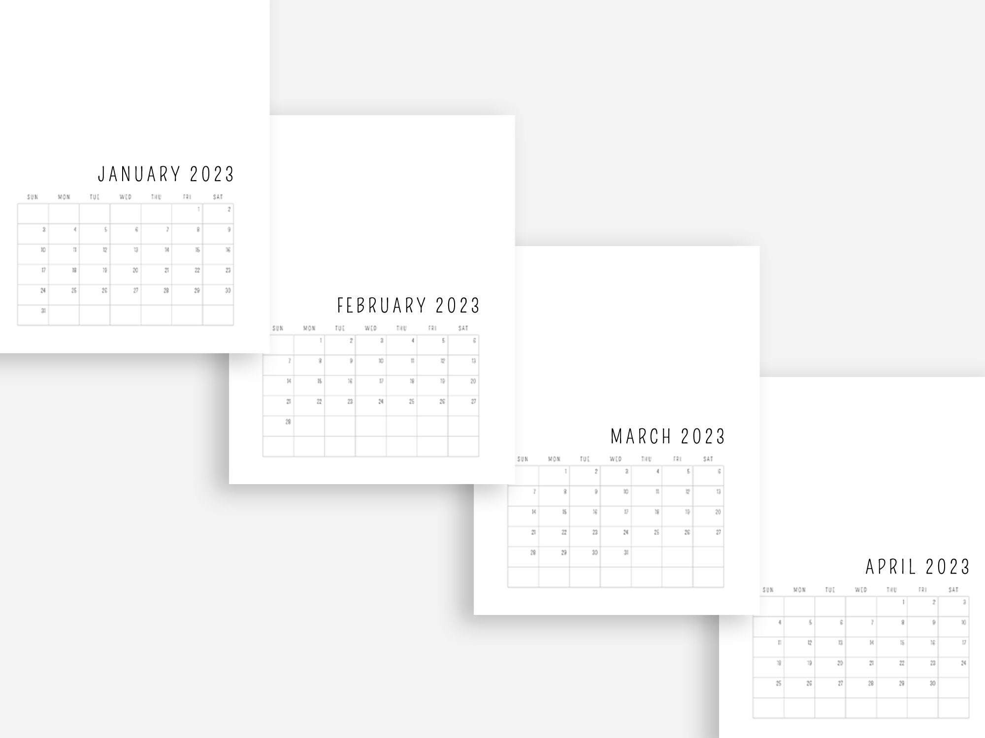 2023 Calendar Template Google Docs 100 Editable Etsy Australia