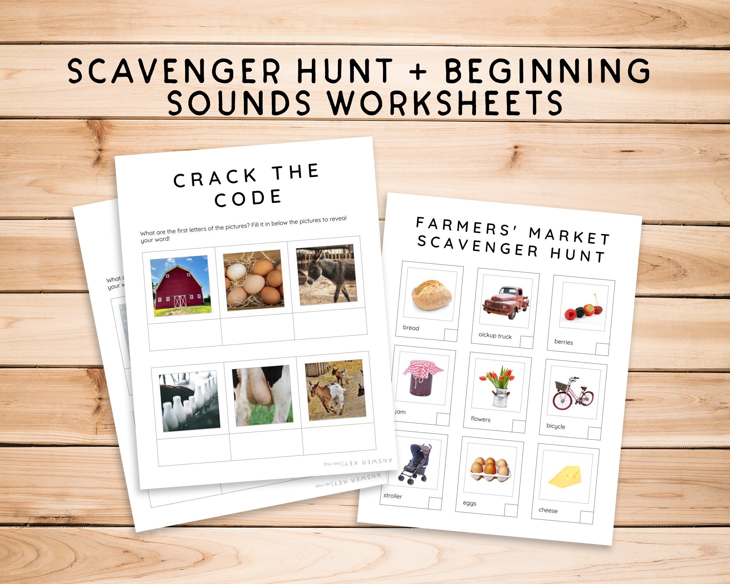 Printable Montessori Farm Theme Worksheets Kindergarten Farm - Etsy ...