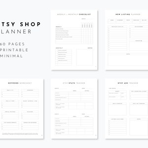 Etsy Shop Planner Printable