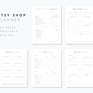 Etsy Shop Planner Printable