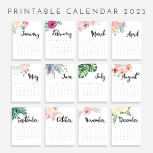2025 Calendar Printable