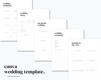 Wedding Planner Template | Canva | Commercial use