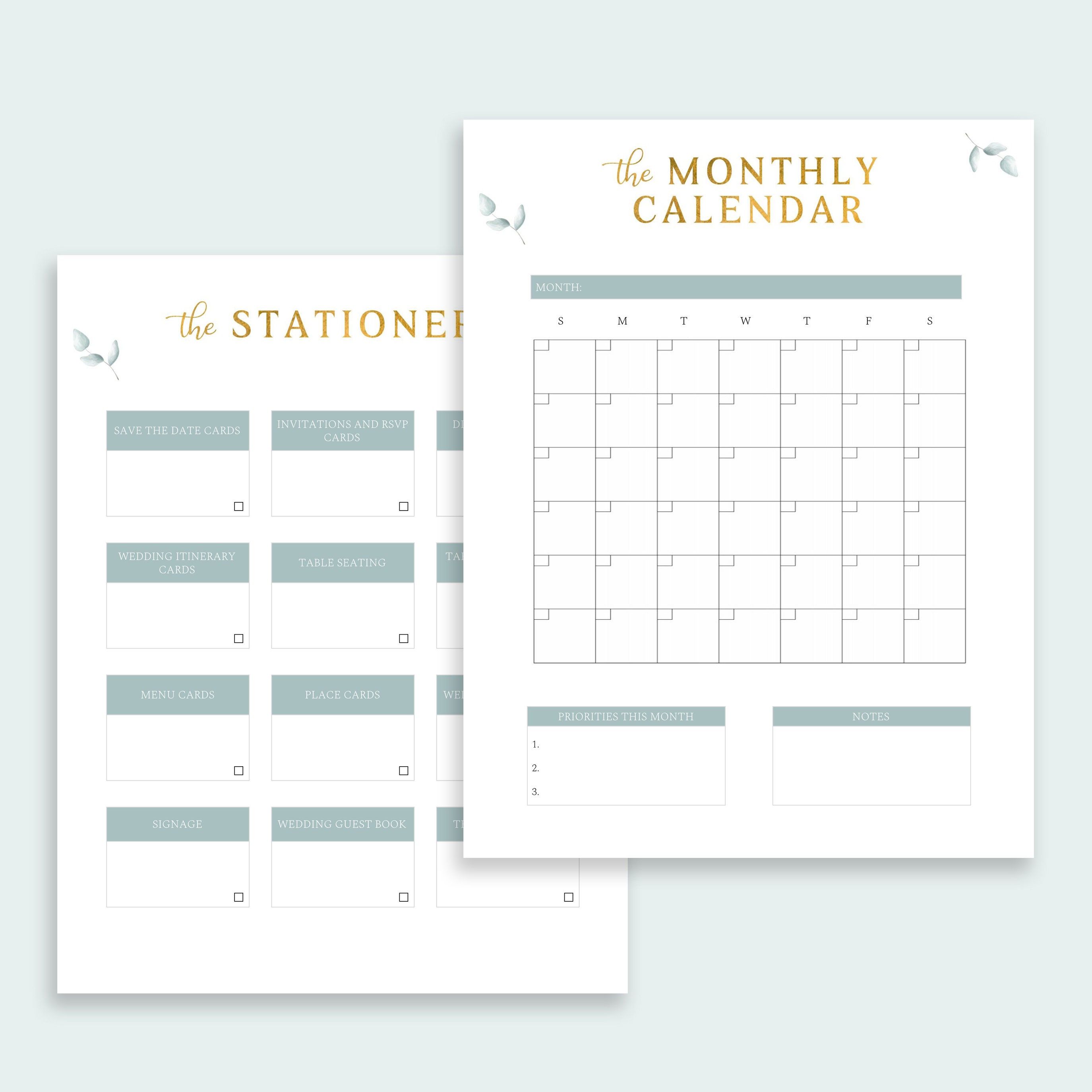 wedding planner printable 50 pages printable wedding planner etsy