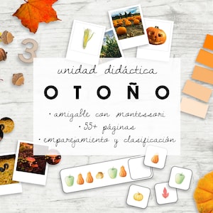 Recursos de enseñanza de otoño en español | Bilingue | montessori