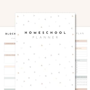Homeschool-Planer in Boho-Farben