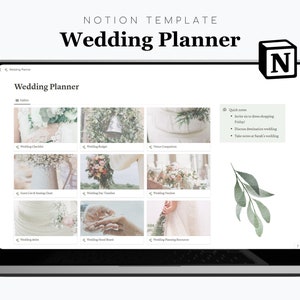 Notion Wedding Planner Template