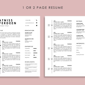 Google Slides Resume Template for Professionals, Minimal Resume Template Google Slides, Resume and Cover Letter Template, Resume Google image 5
