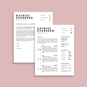 Google Slides Resume Template for Professionals, Minimal Resume Template Google Slides, Resume and Cover Letter Template, Resume Google image 2