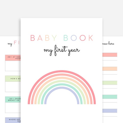 Baby Girl Memory Book Printable Baby Book Pages Baby Book - Etsy