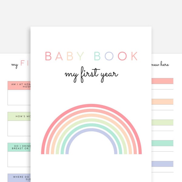 Baby Book Printable | Printable Baby Memory Book