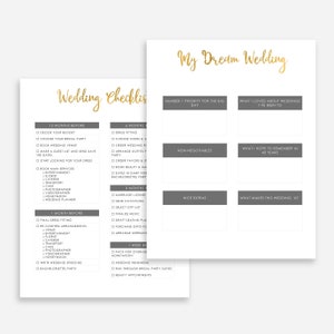 PRINTABLE Wedding Planner Book 50 Pages, Printable Wedding Planner, Wedding Binder, Wedding Organizer, Wedding Planning, Wedding Checklist image 8