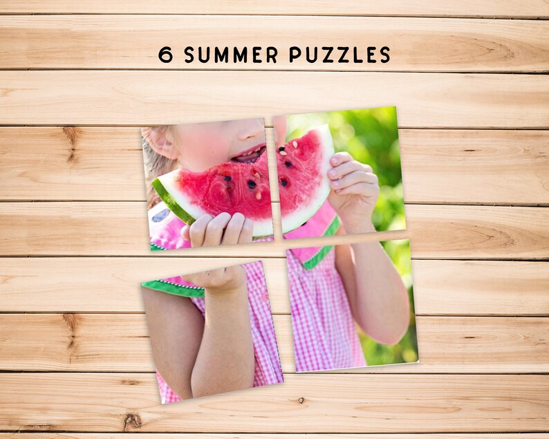 May include: A girl in a pink and white gingham dress is eating a slice of watermelon. The watermelon is red and has black seeds. The girl is smiling and has her hair pulled back.