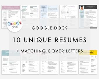 Resume Template Google Docs 10x, Google Doc Resume Templates, 10 Resumes Google Docs, Google Doc Resume Templates, Resume and Cover Letter