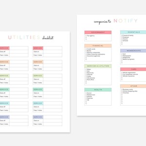 Moving Planner Printable image 5