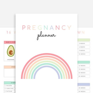 Pregnancy Planner Printable | Printable Pregnancy Journal | Pregnancy Organizer | 75 Pages