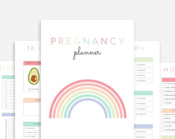 Pregnancy Planner Printable | Printable Pregnancy Journal | Pregnancy Organizer | 75 Pages