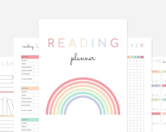 Reading Planner Printable | Printable Reading Journal | Printable Book Planner