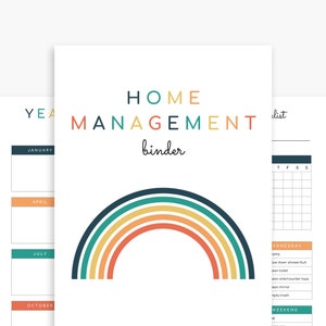 Home Management Binder Printable Household Planner