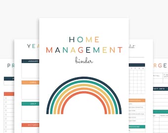 Home Management Binder Printable Household Planner