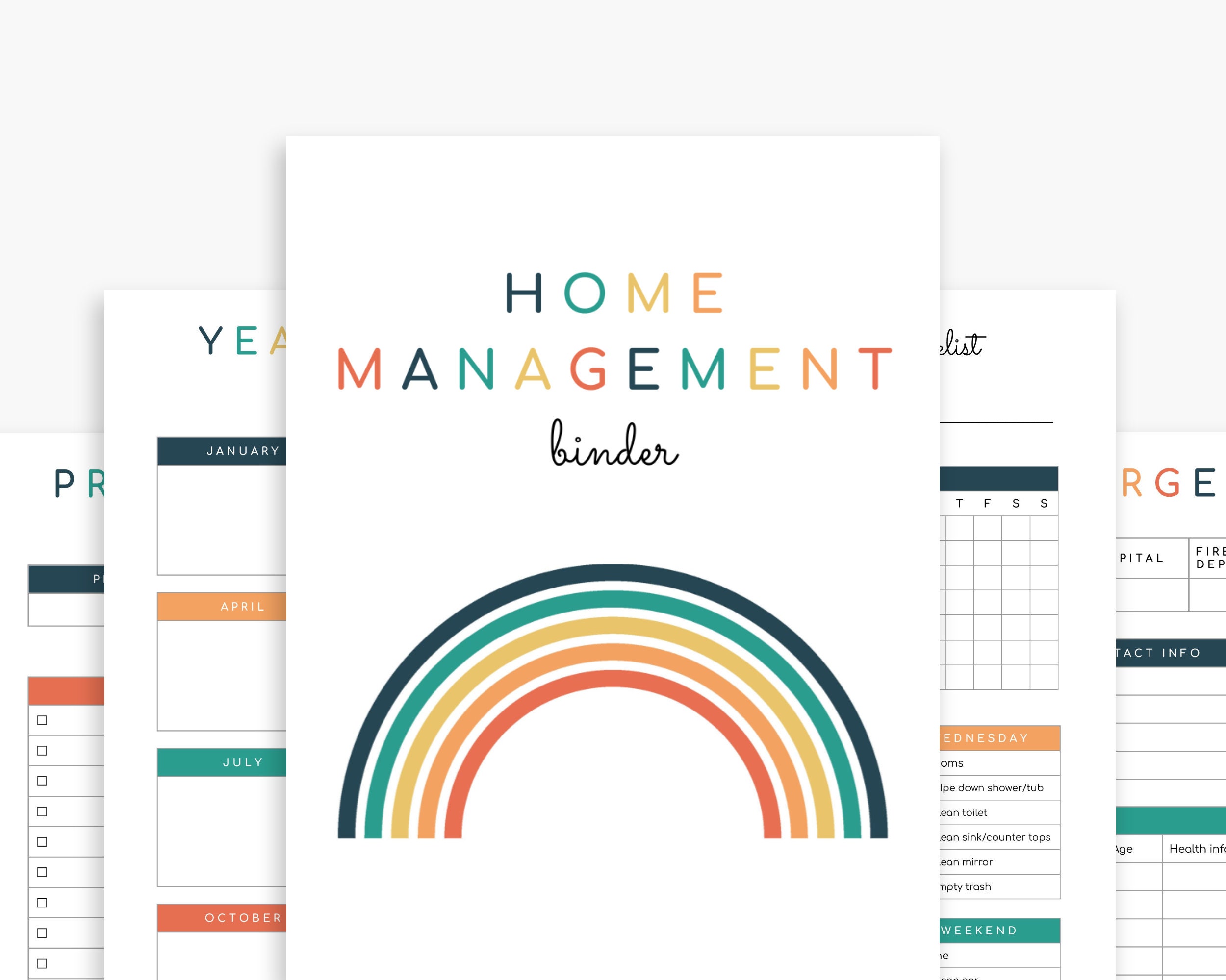 Home Management Binder Printable Household Planner - Etsy
