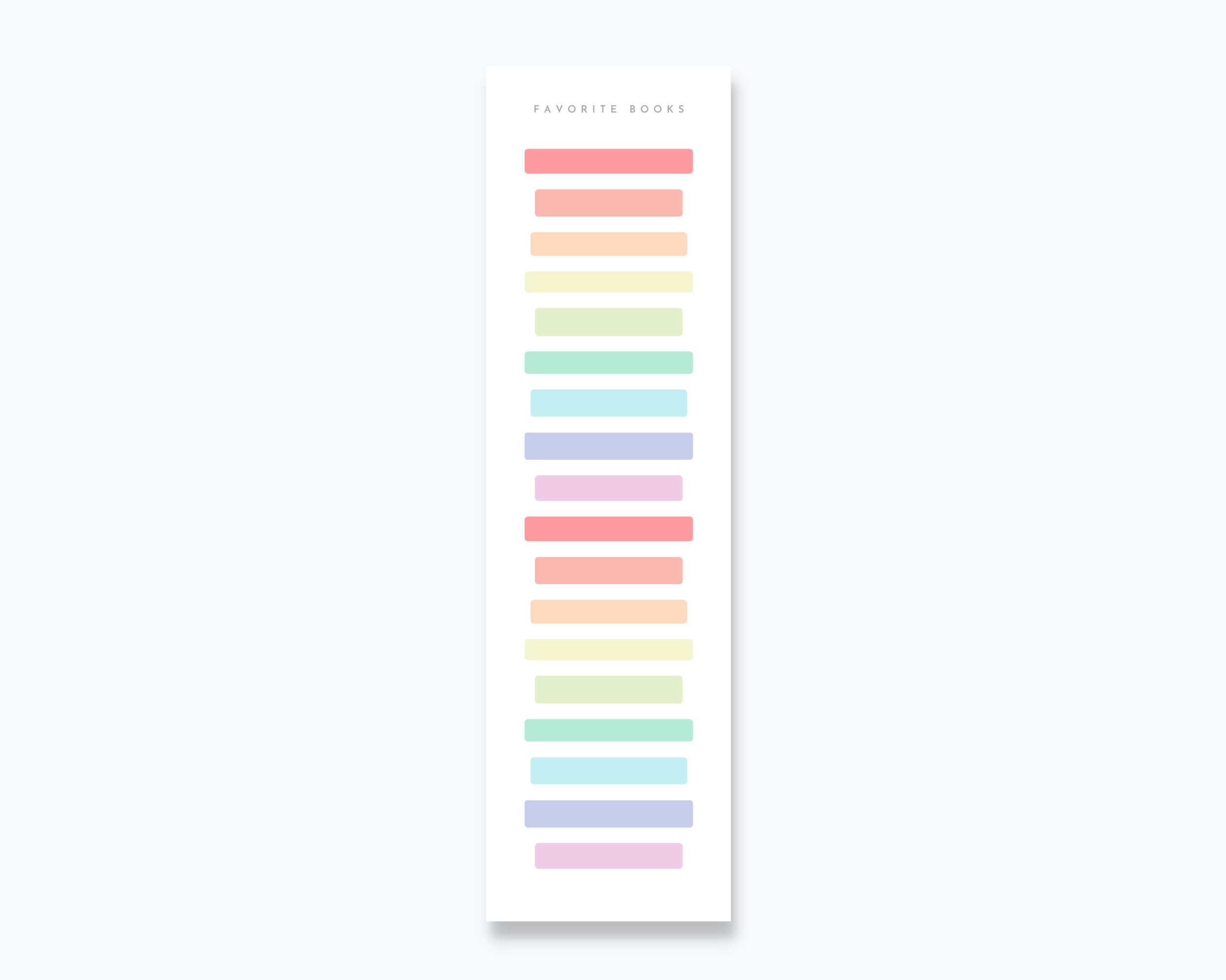 Book Tracker Bookmark Printable - Etsy