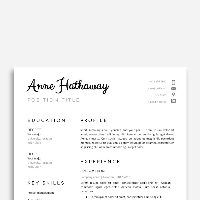 Google Doc Resume Template Resume Template Google Doc ...