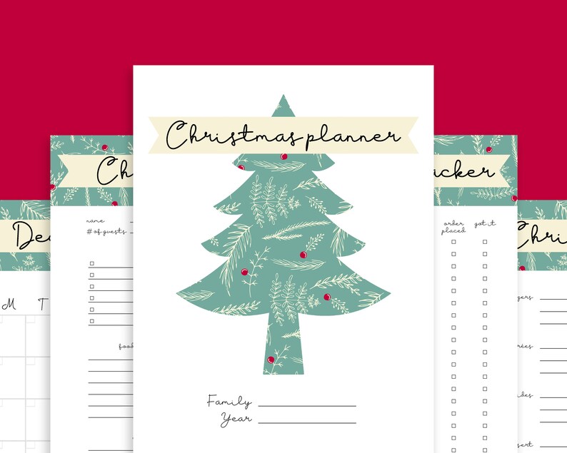 Christmas Planner Printable Christmas Organizer Holiday - Etsy
