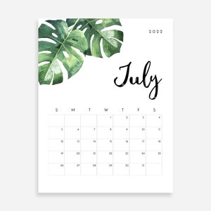 2022 calendar printable etsy