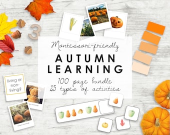 Autumn | Montessori Printable Fall Bundle | Preschool + Kindergarten