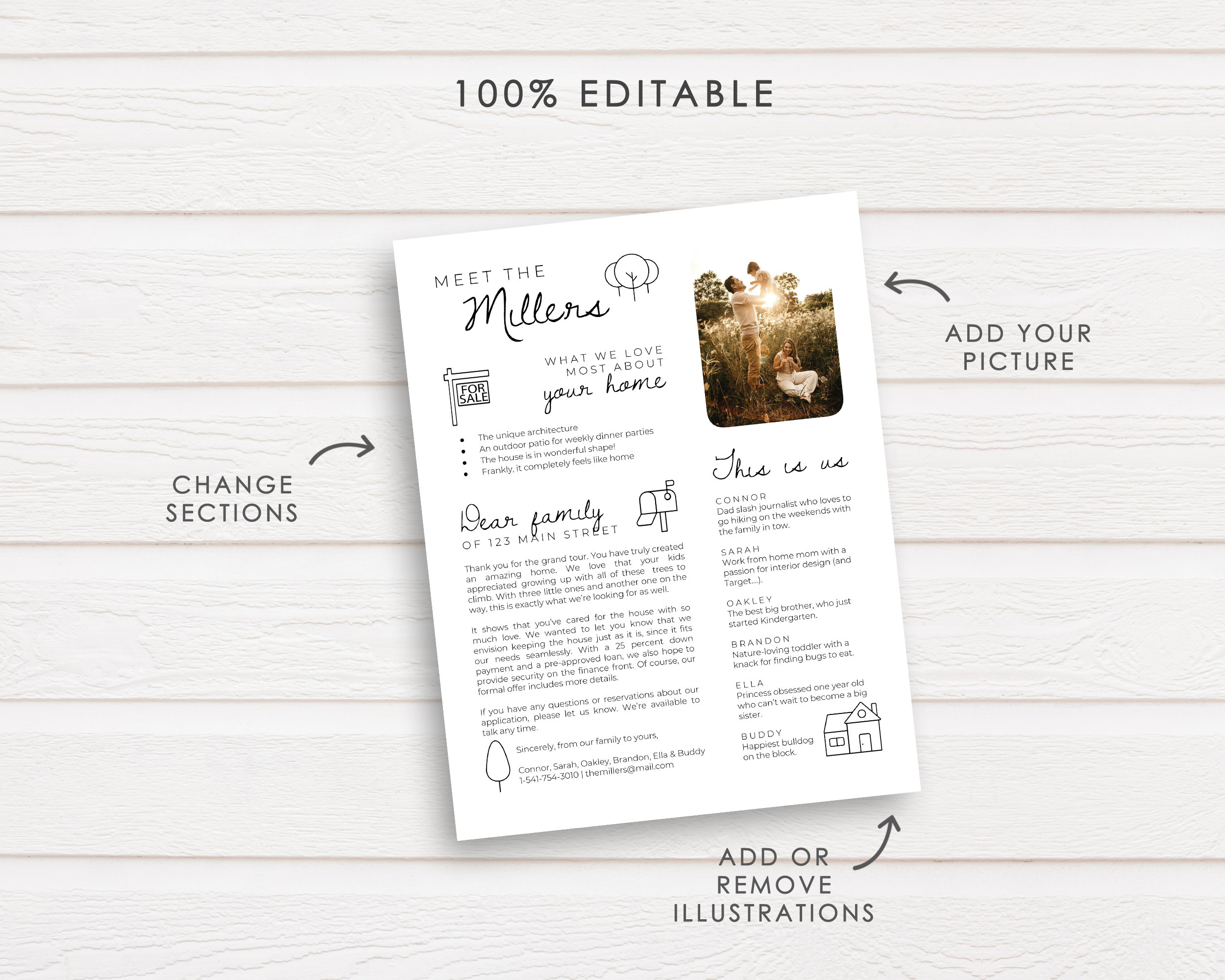 Voorbeeldbrief Bod Op Huis Huis Aankoop Brief Huurwoning  Etsy Nederland
