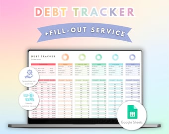 Personalized Debt Payoff Tracker with Fill Out Service for Google Sheets