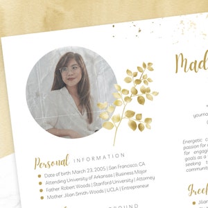 Sorority Social Resume Template | Canva image 7
