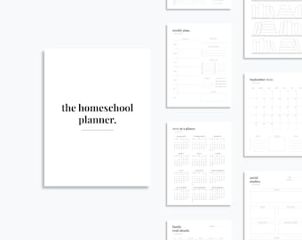 2026 2027 Homeschool Planner Printable | 200 Pages