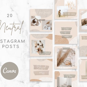 Neutral Instagram Post Template | Canva Template