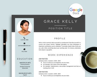 Resume Google Docs, ATS-friendly Resume Template for Google Docs, Cover Letter, References, Template Google Docs, Google Doc Resume