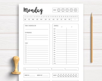 Printable Daily Planner | Day Planner Printable