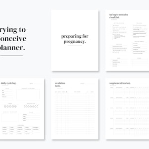 TTC Journal, Trying To Conceive Planner