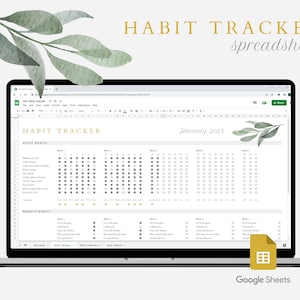 Habit Tracker Spreadsheet