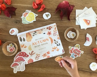 Cuaderno de otoño para niños pequeños, Libro de otoño para preescolar, Libro de actividades, Libro de actividades