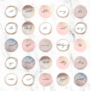 100 Instagram Story Highlight Icons Pink Rose Gold Metallic - Etsy