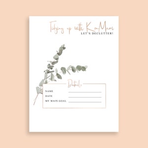Marie Kondo Printable, Konmari Checklist Printable, Konmari Printables ...