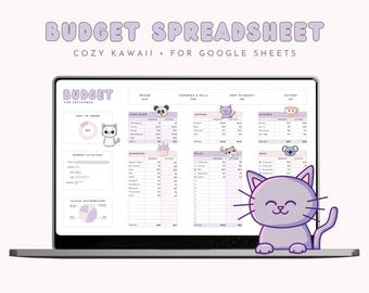 Kawaii Budget Spreadsheet for Google Sheets
