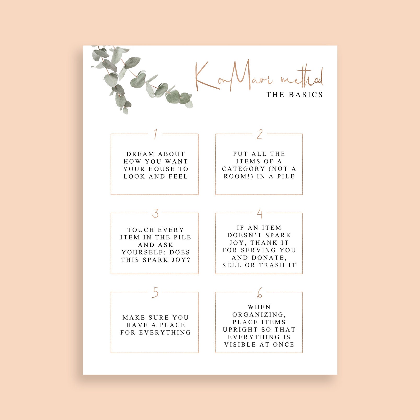 Marie Kondo Printable Konmari Checklist Printable Konmari - Etsy UK