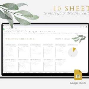 Wedding Planning Spreadsheet | Google Sheets