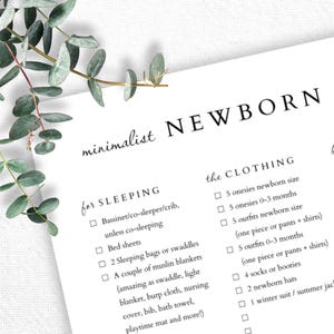 Checklista för minimalistiska babyartiklar bild 3