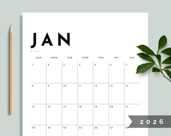 2026 Calendar Printable