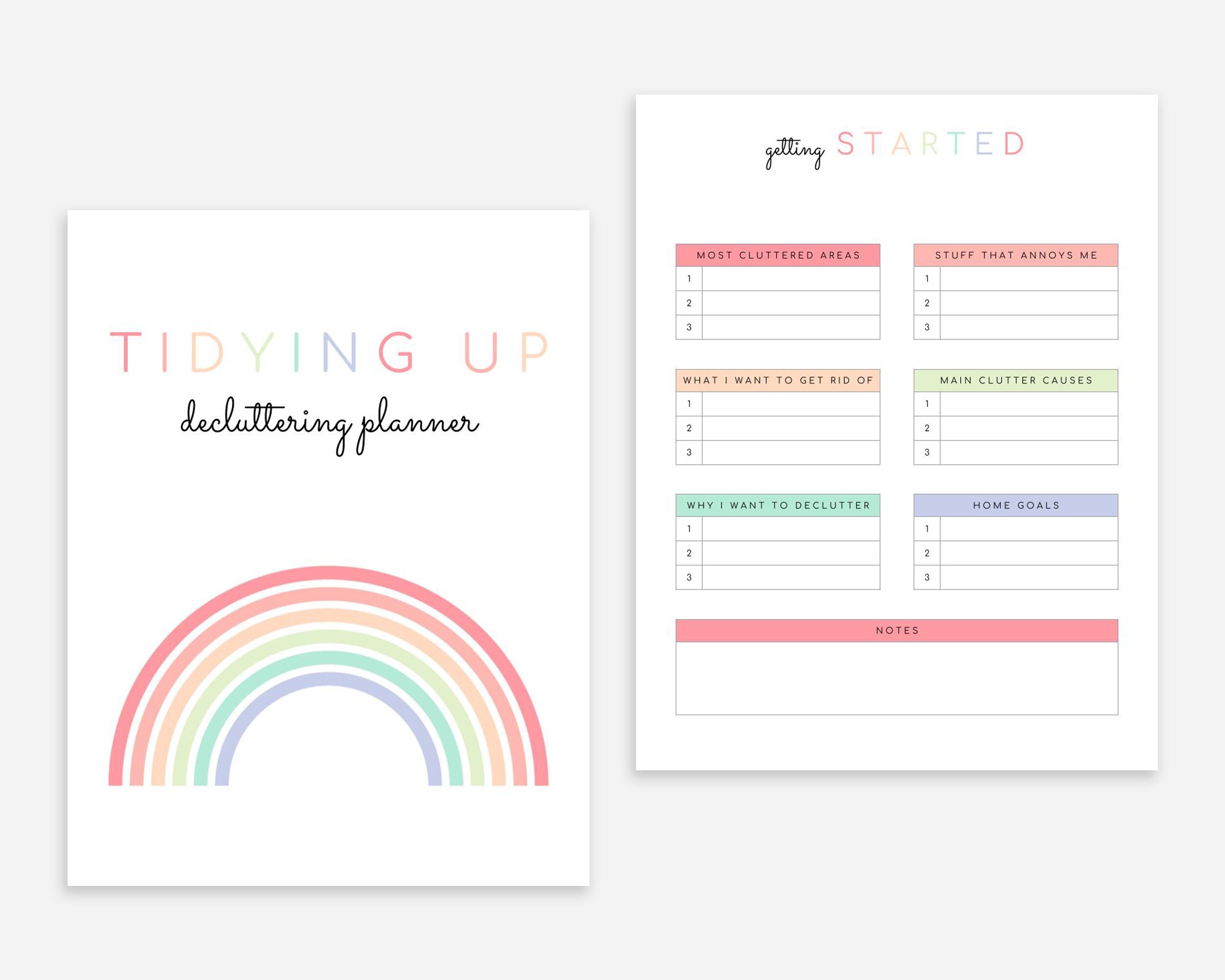 Decluttering Planner Printable - Etsy